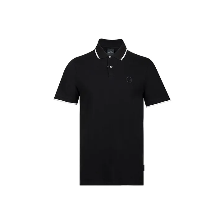 ARMANI EXCHANGEAE FW22 Polo Shirt Men's Black