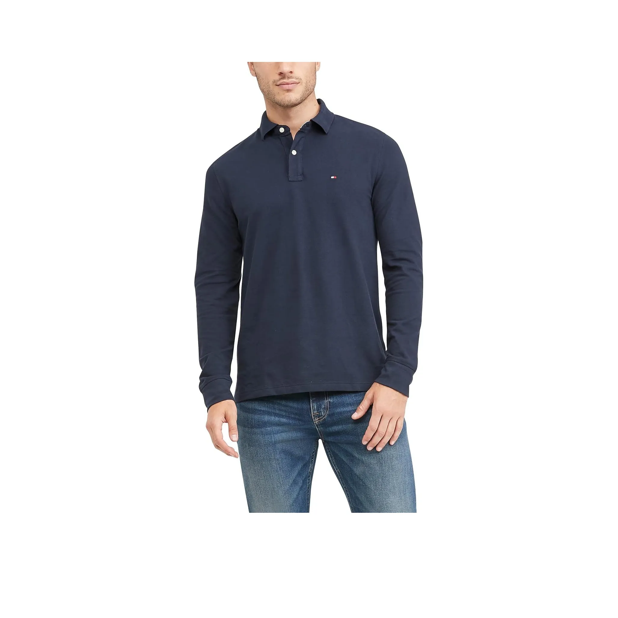 Tommy Hilfiger Polo Мужское Темно-синий