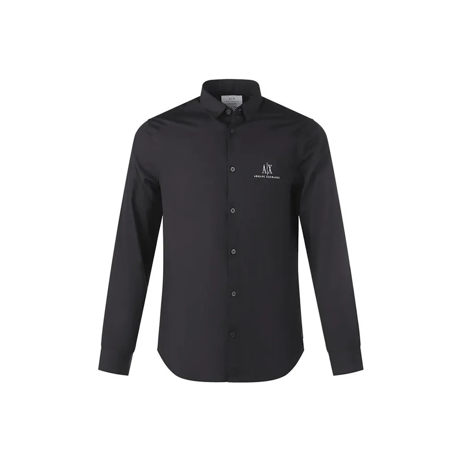ARMANI EXCHANGE Мужские Черные Рубашки