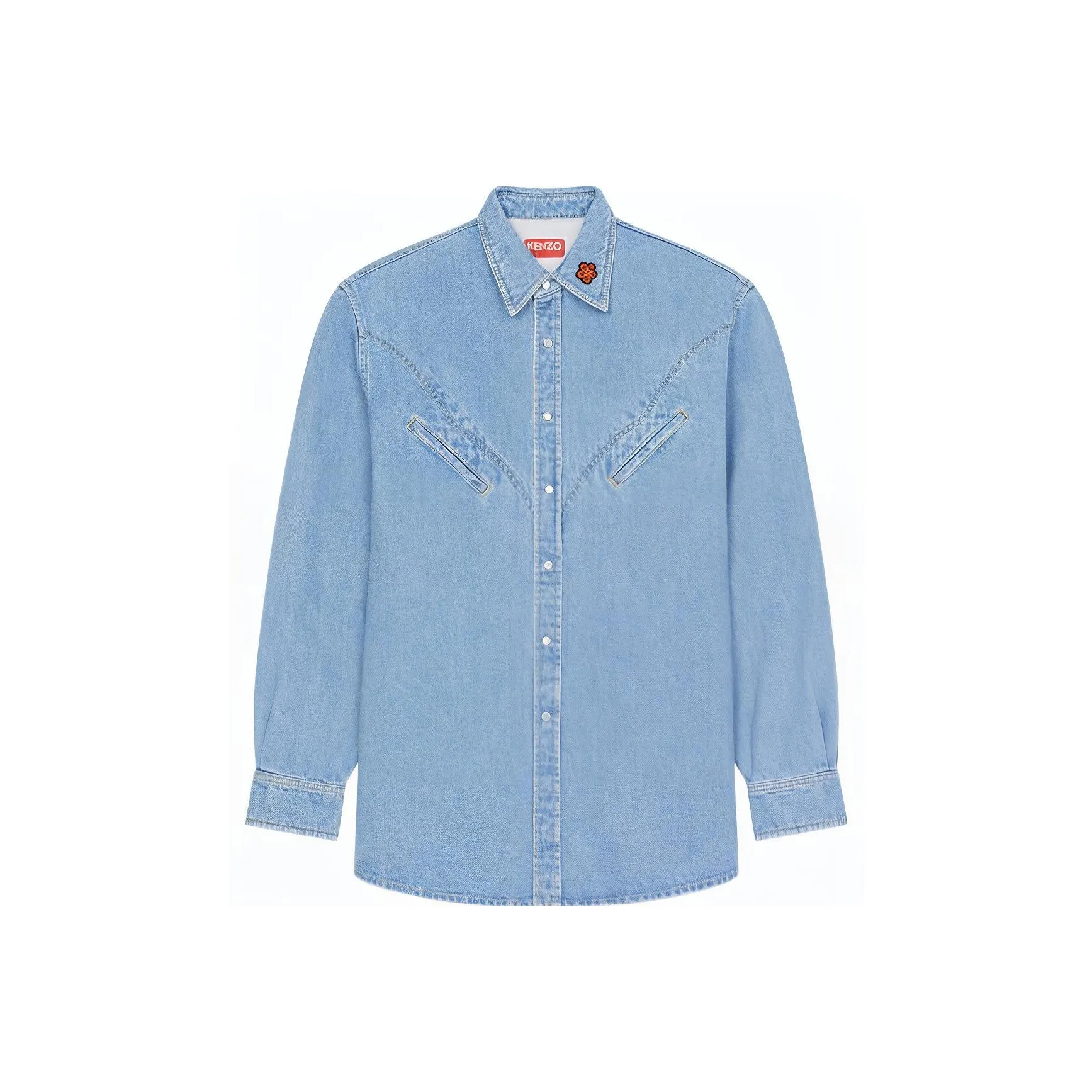 KENZO X Nigo Western Flower Limited Collection Shirt Men's Sky Blue