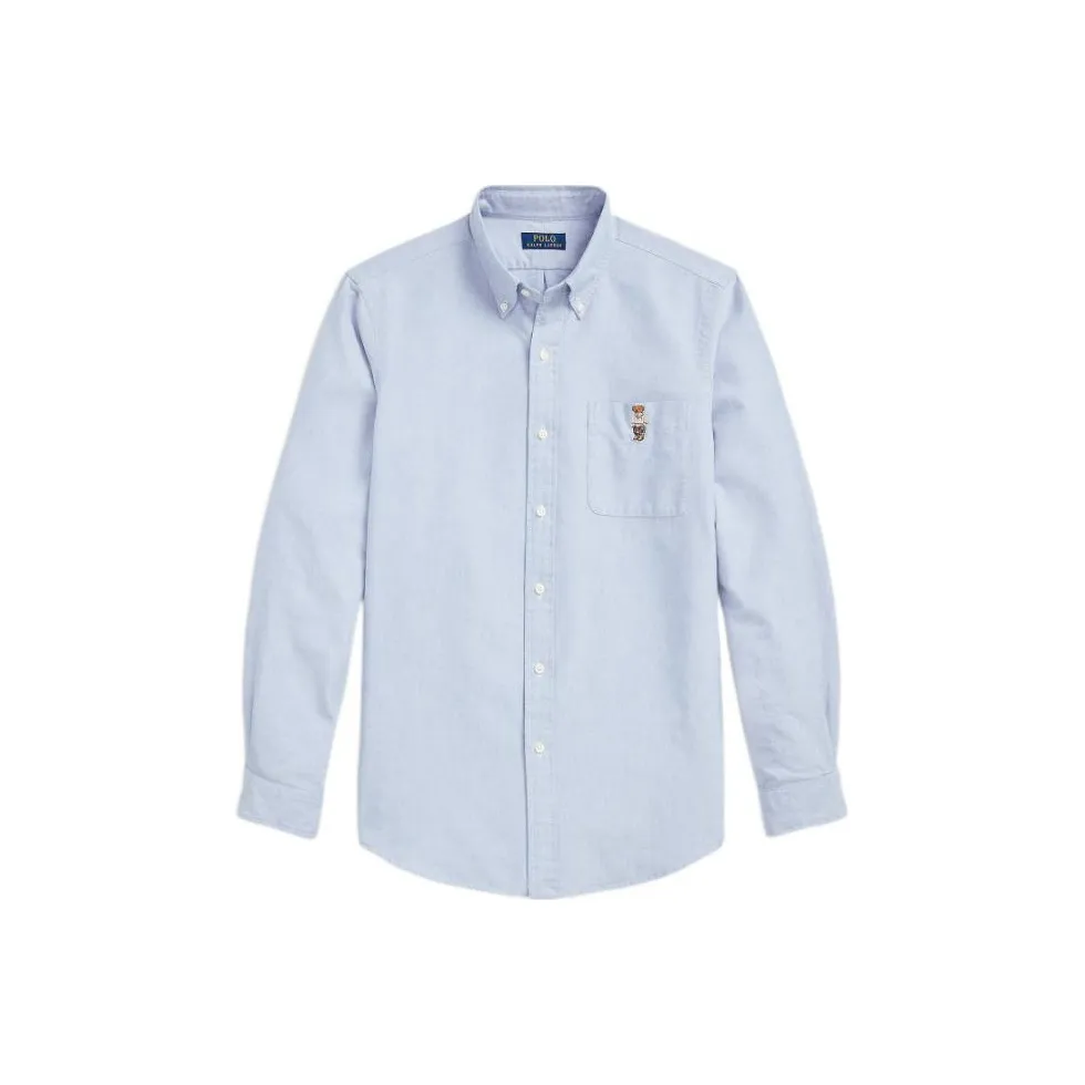Polo Ralph Lauren Blue Men's Shirts Поло Ralph Lauren Синие Мужские Рубашки