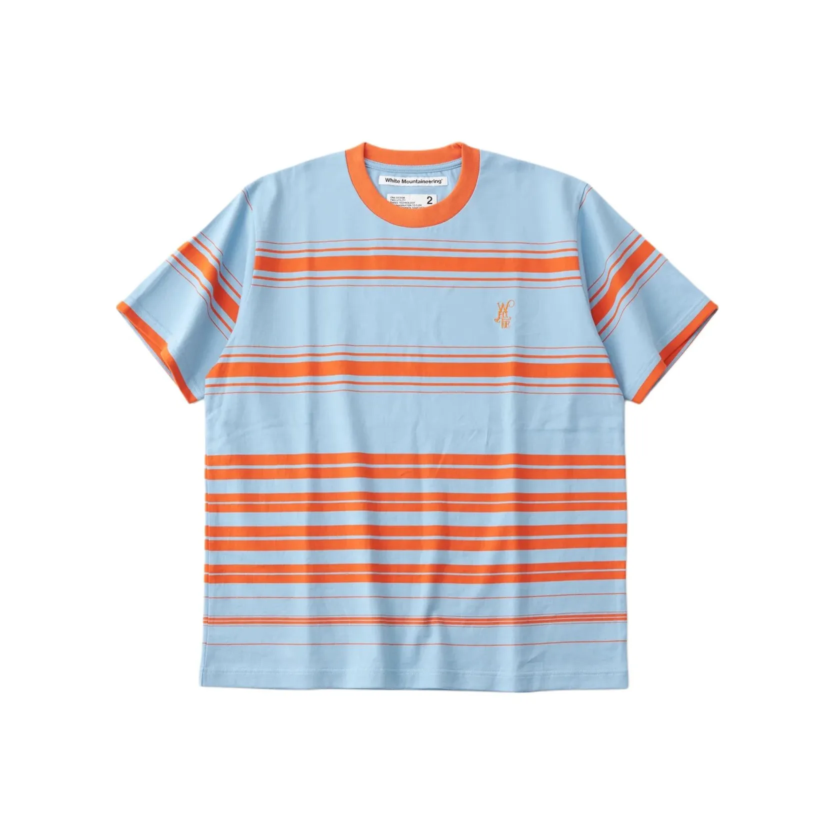 White Mountaineering T Shirt Men's Orange/Blue