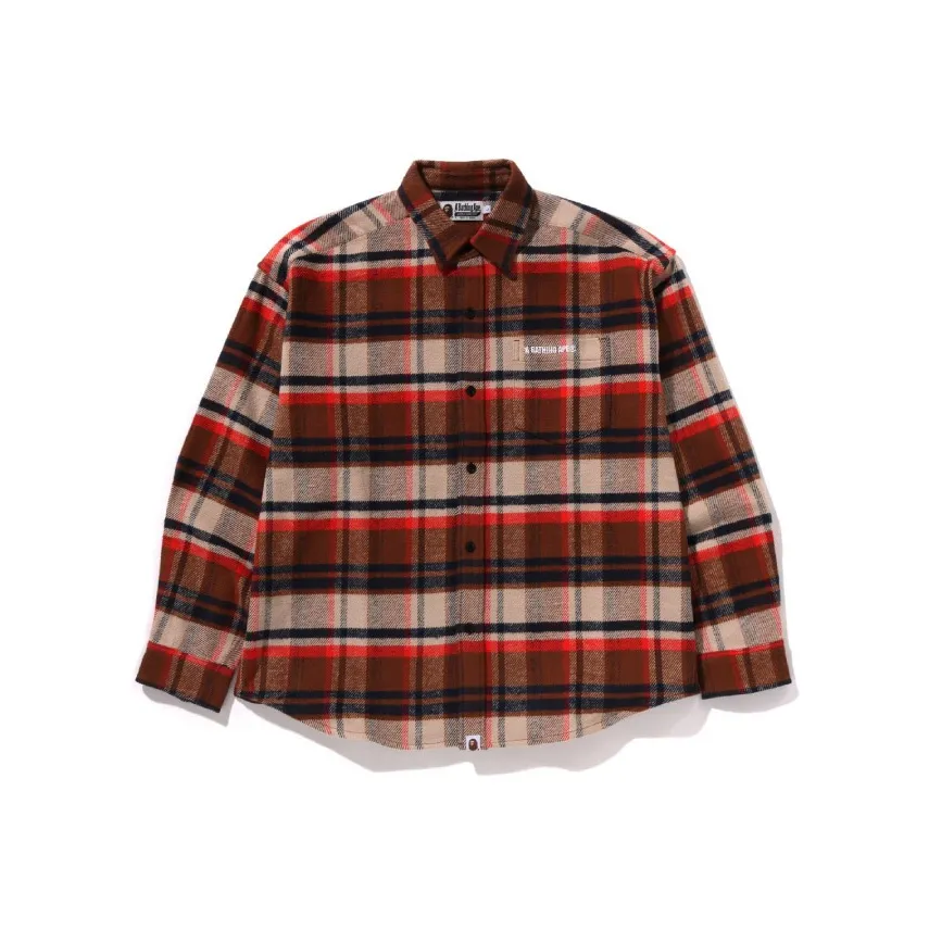 A BATHING APE ® Check Flannel Shirt