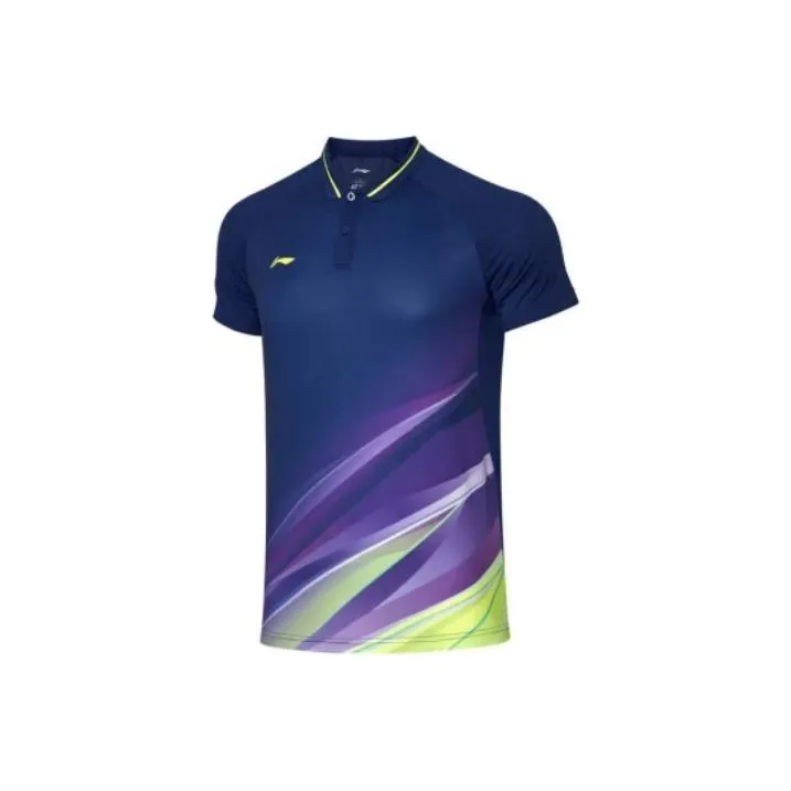 LINING Badminton Series Polo Shirts Men's Blue