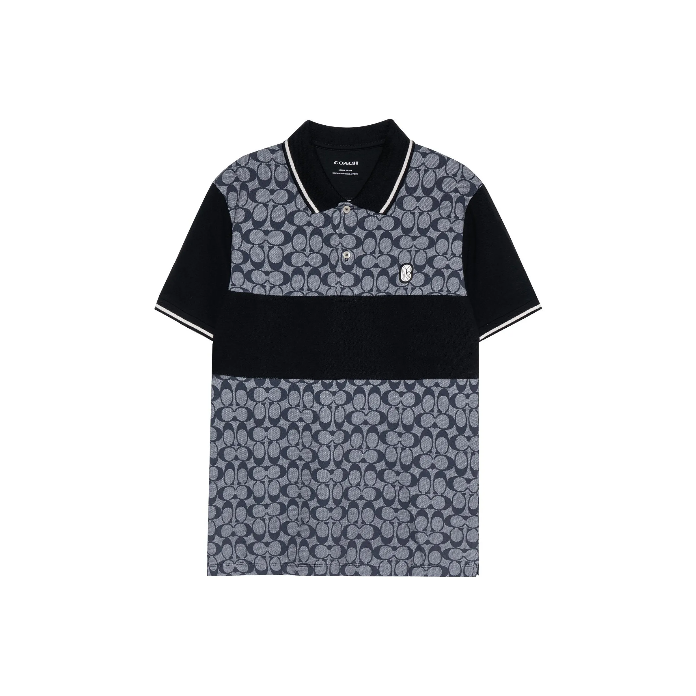 COACH SS23 Polo Shirt Men's Black