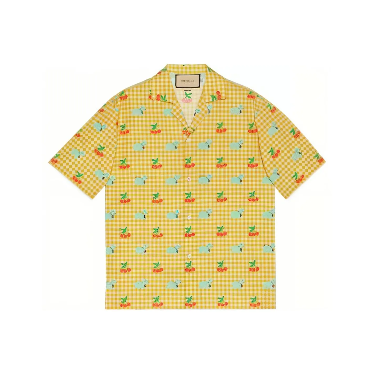 GUCCI X Harry Styles Co branded Shirt Men's Yellow
