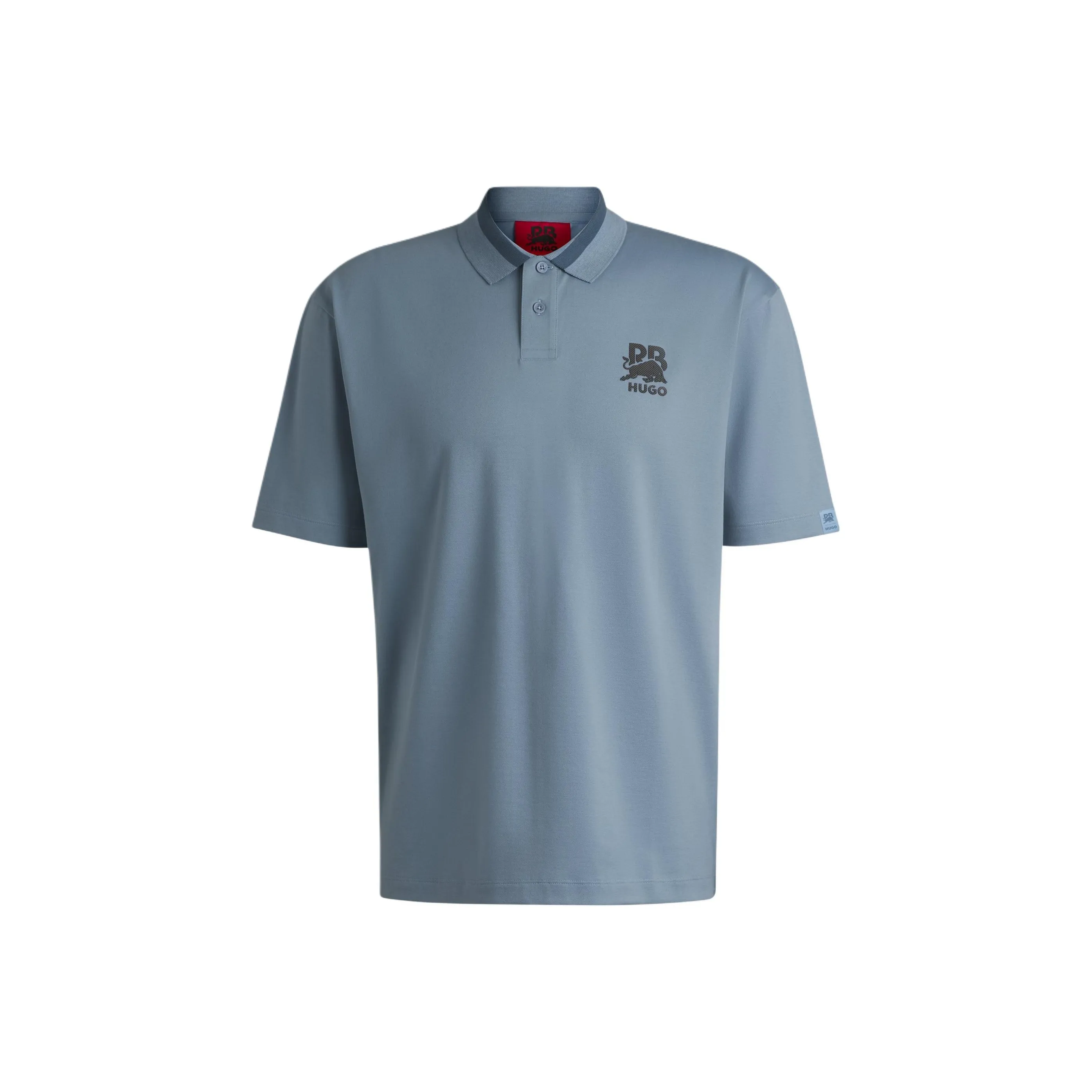 HUGO BOSS RB Stretch Cotton Collection Polo Shirt Men's Dusty Blue