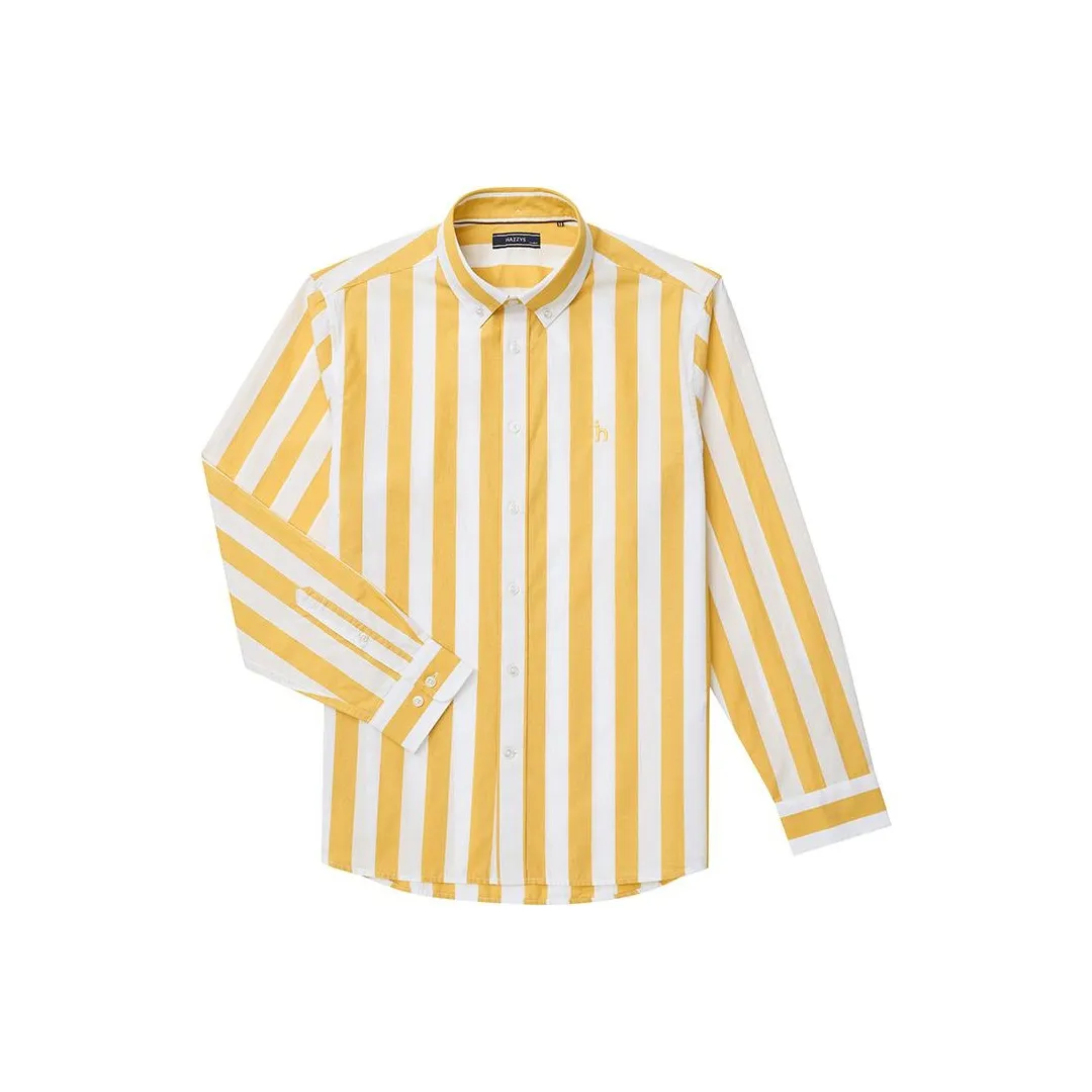 HAZZYS Горчичный Желтый Мужские Рубашки