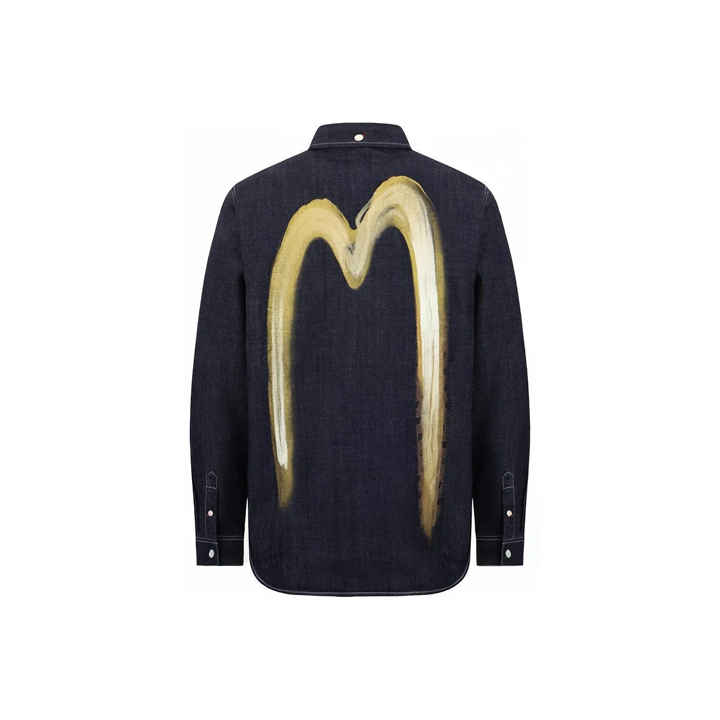 EVISU Джинсовый Синий Мужские Рубашки