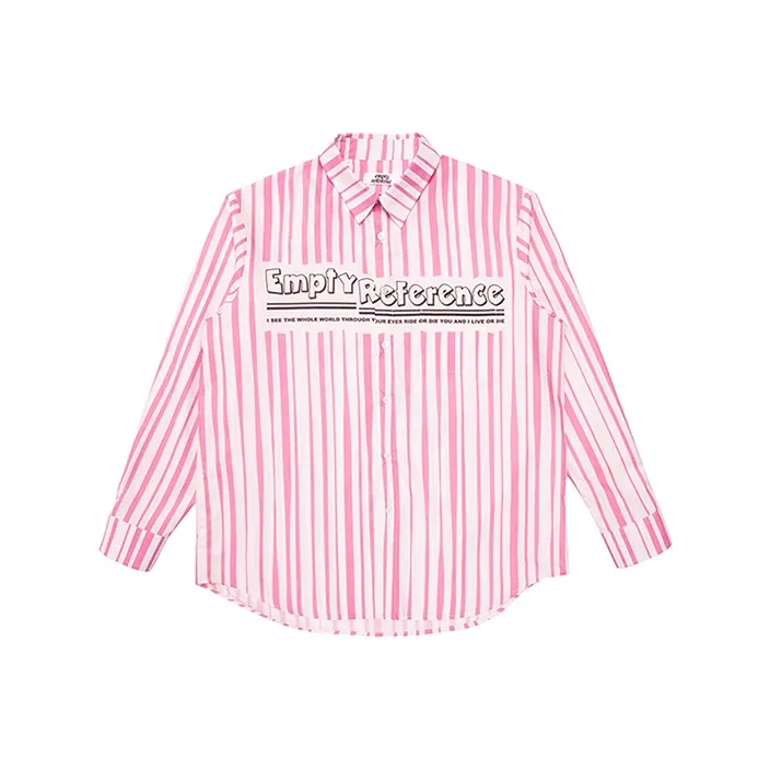 EMPTY REFERENCE Long Sleeved Shirts Unisex Pink