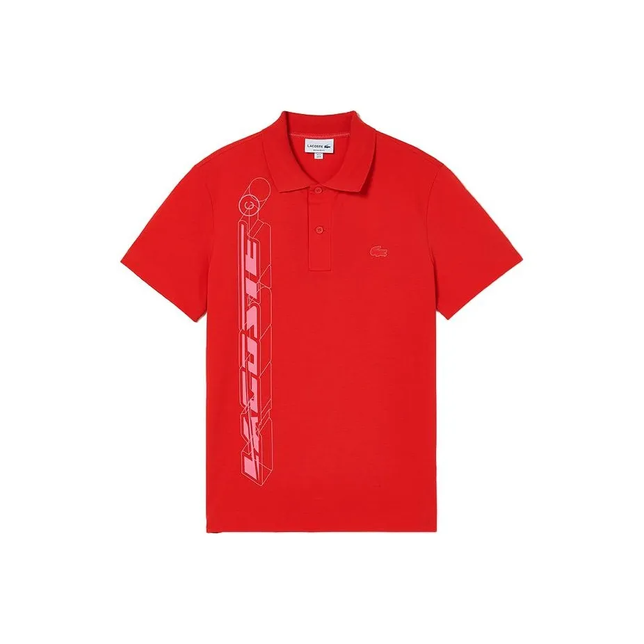 LACOSTE Polo Shirts Men's Red