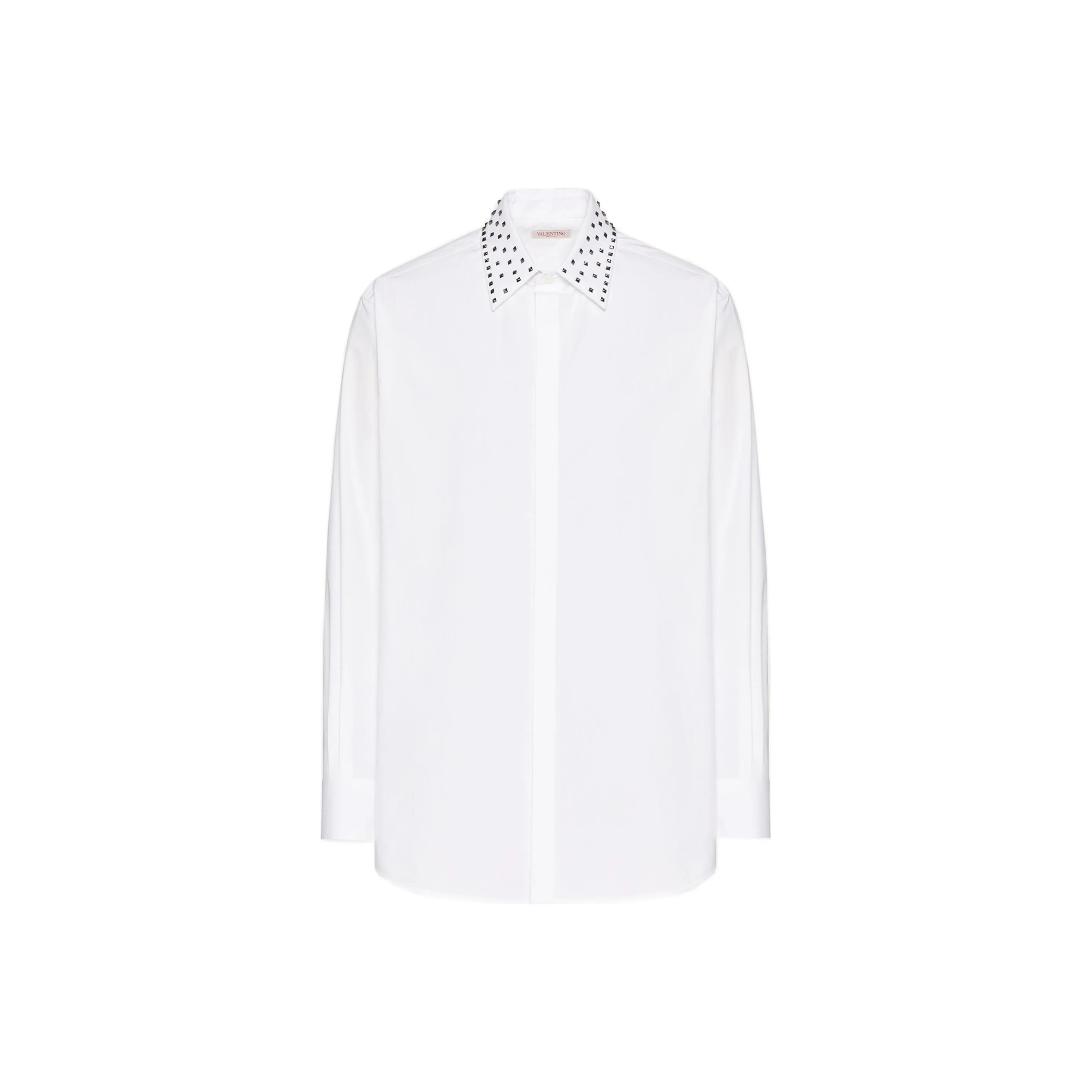 Valentino Stud Detailed Long Sleeved Shirt
