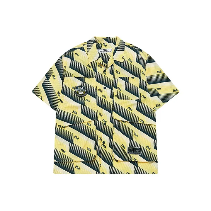 FILA FUSION FILA FUSION X WM White Mountain Collaboration Shirt Men's Dark Ink Green