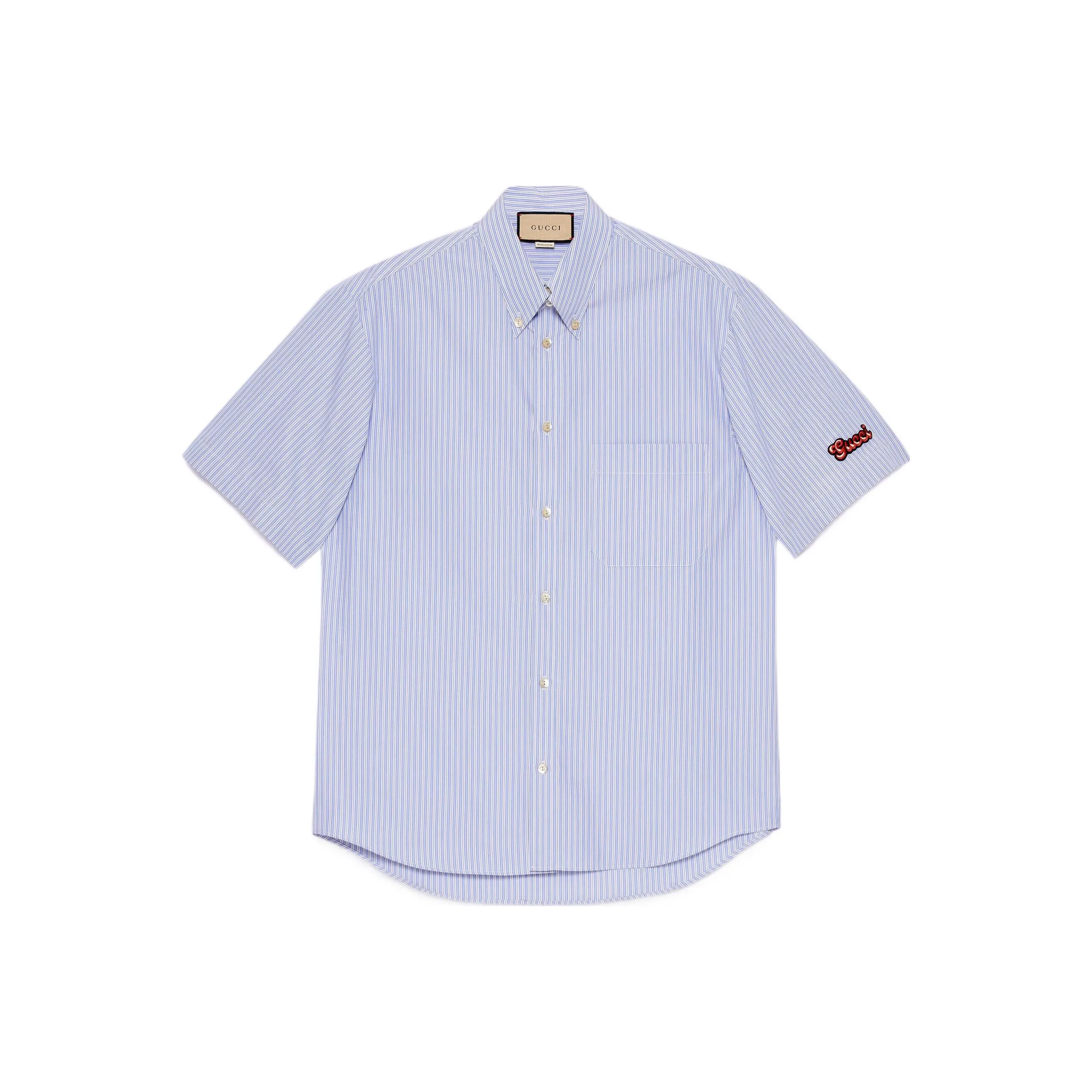 GUCCI Blue Men's Shirts GUCCI Синий Мужские Рубашки