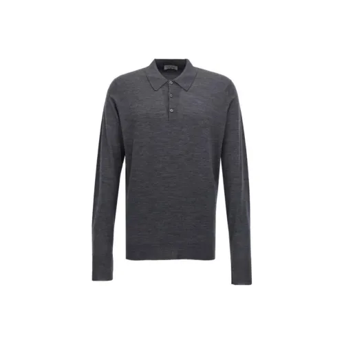 JOHN SMEDLEY Серый Мужское Поло