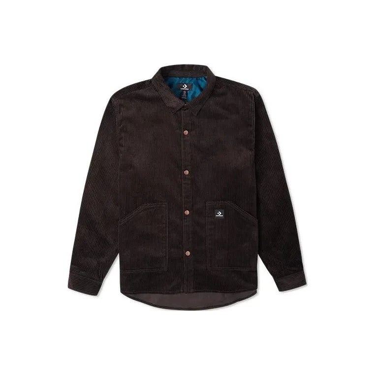 Converse WOVEN TOP Shirts Men's Brown