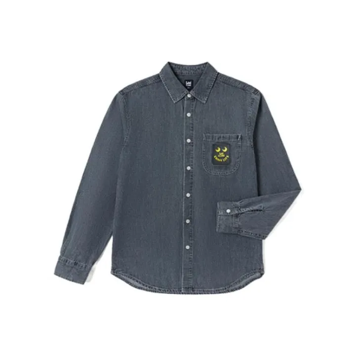 Lee Shirts Men's Black Gray Color