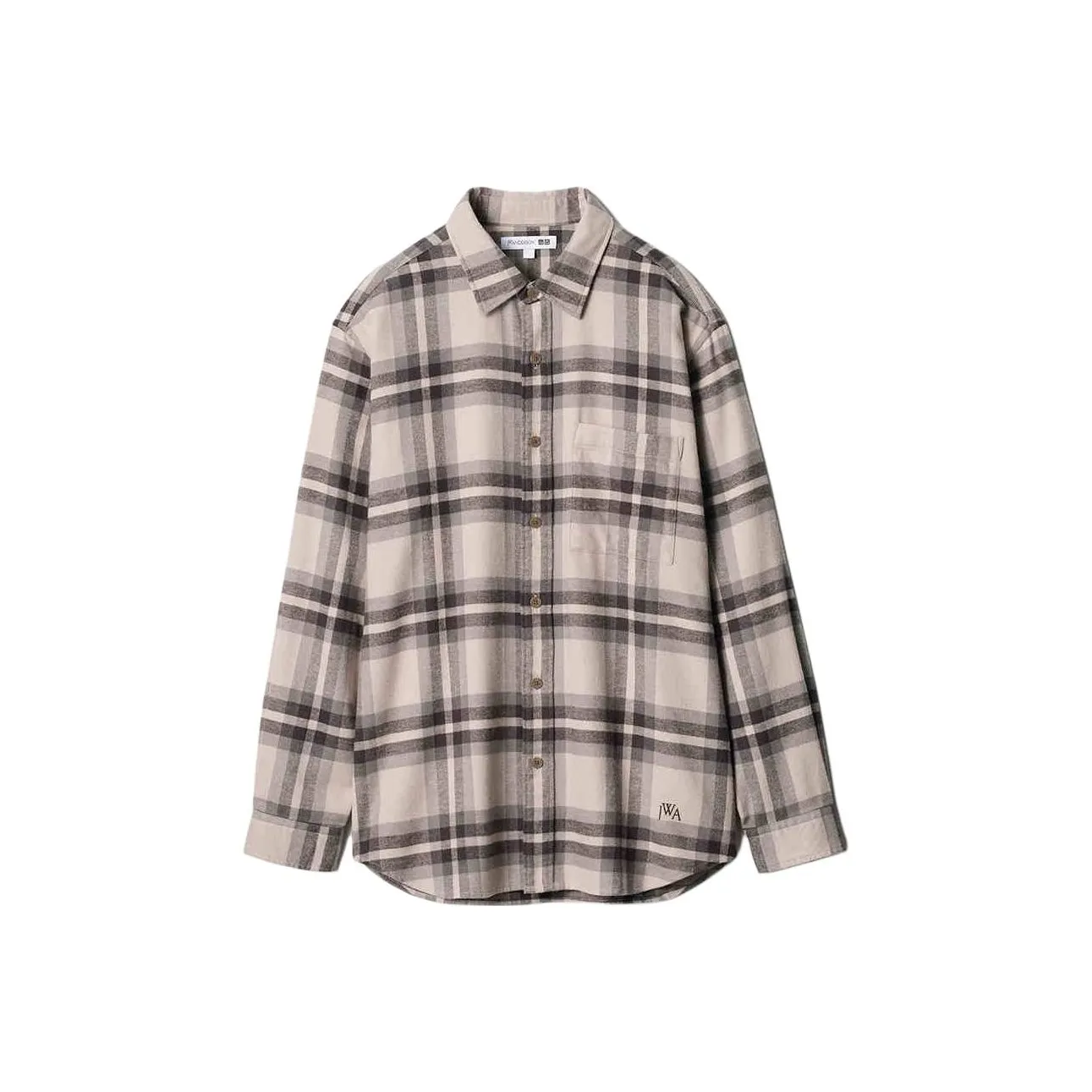 UNIQLO JWANDERSON Co Бренд 02 Светло-серый Унисекс Рубашки