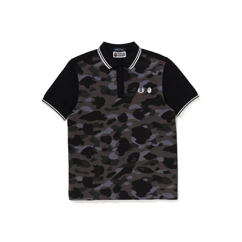 Bape X Fred Perry Color Camo Polo