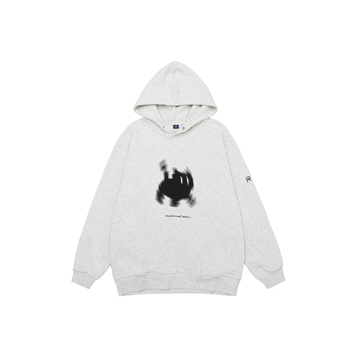 Black Cat Pixel Свитшот Унисекс