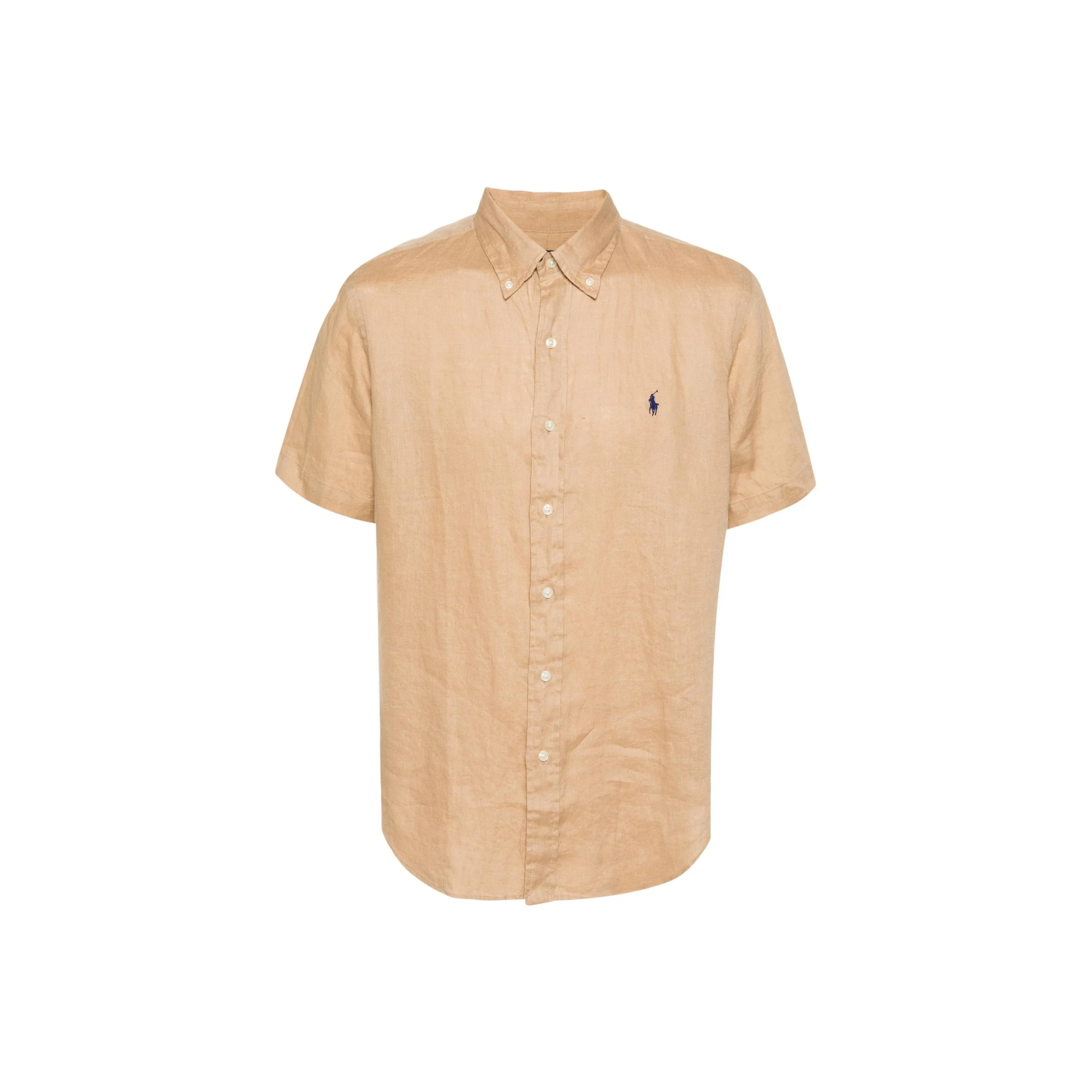 Polo Ralph Lauren SS24 Рубашка Мужская Светло-Коричневая