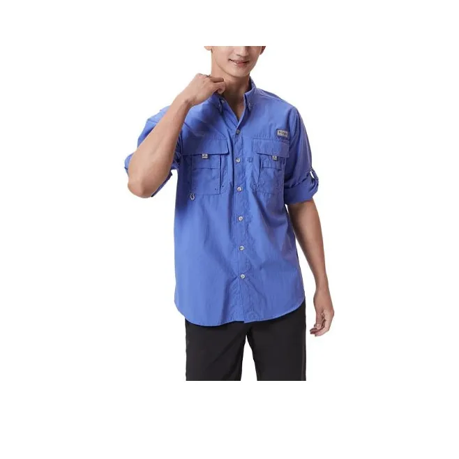 Коллаборация Columbia Синий Мужской Рубашки