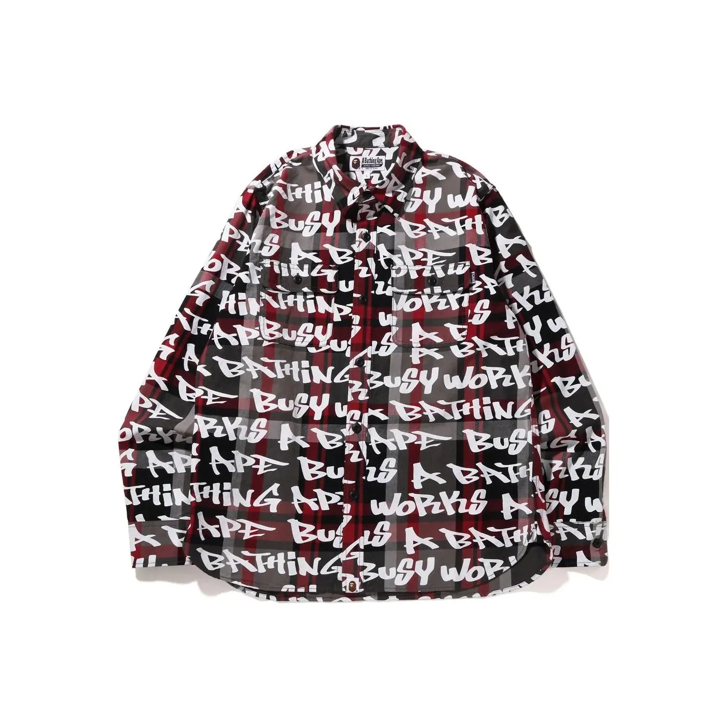 Bape Graffiti Check Shirt