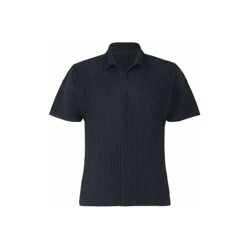 Homme Plissé Issey Miyake Морской синий Мужское Поло