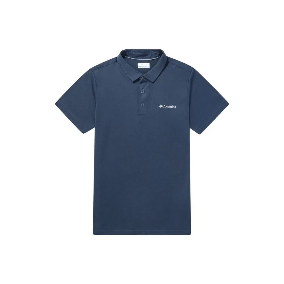 Columbia Polo Shirts Men's Blue
