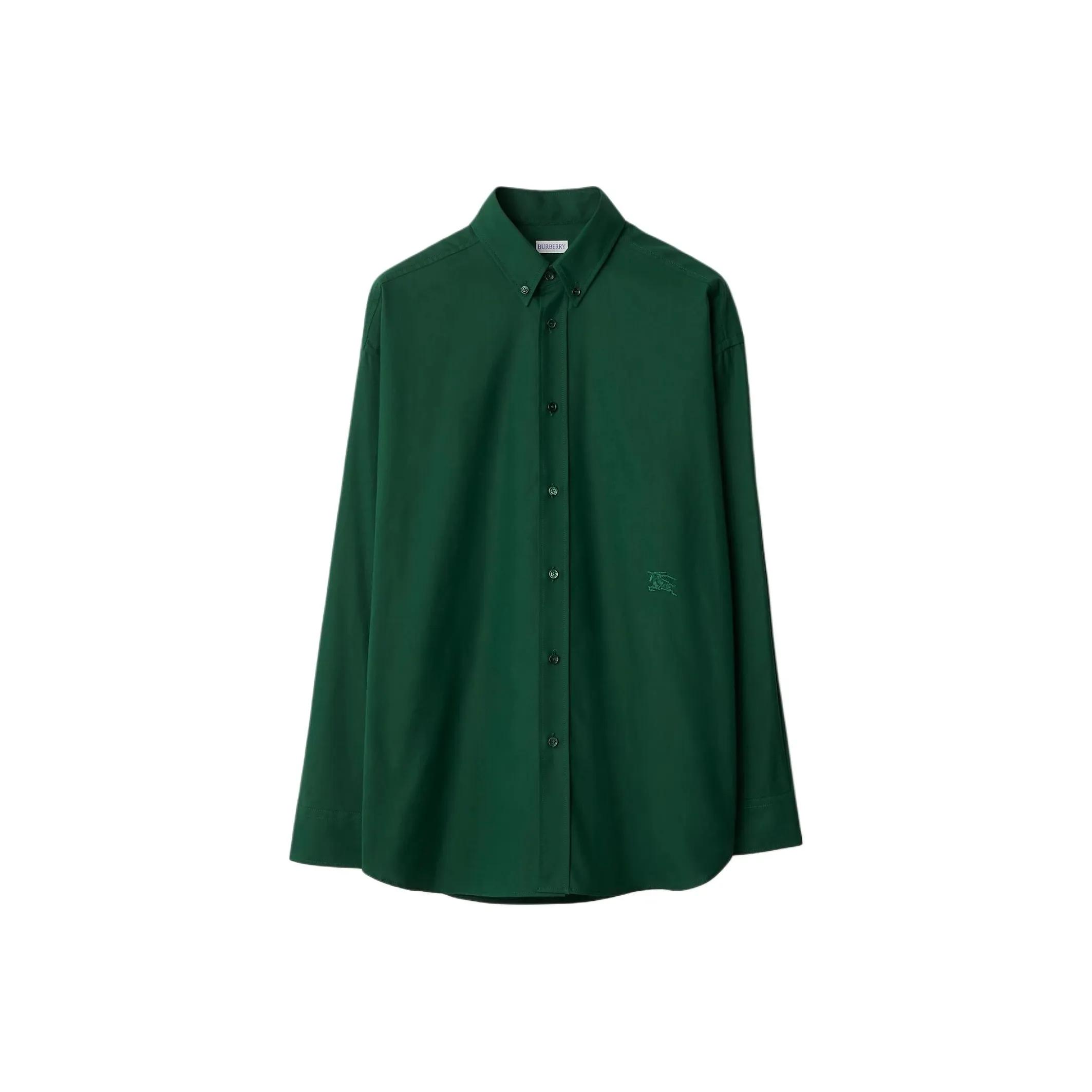 Burberry Logo Embroidered Buttoned Shirt