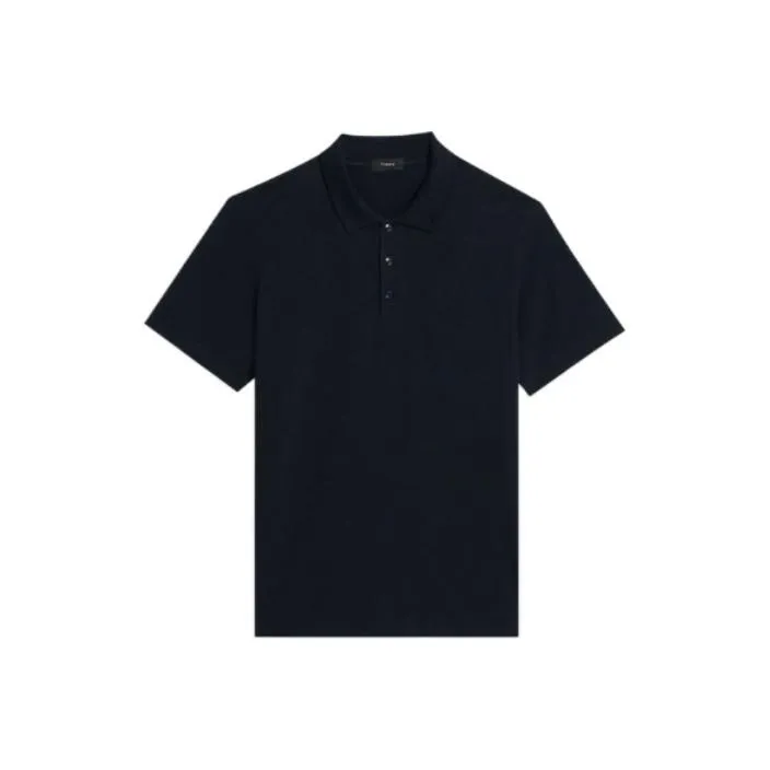 THEORY Темно-синяя мужская поло рубашка