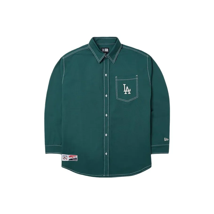 New Era x MLB SS24 Vintage Club Collection Los Angeles Dodgers Shirt Unisex Green