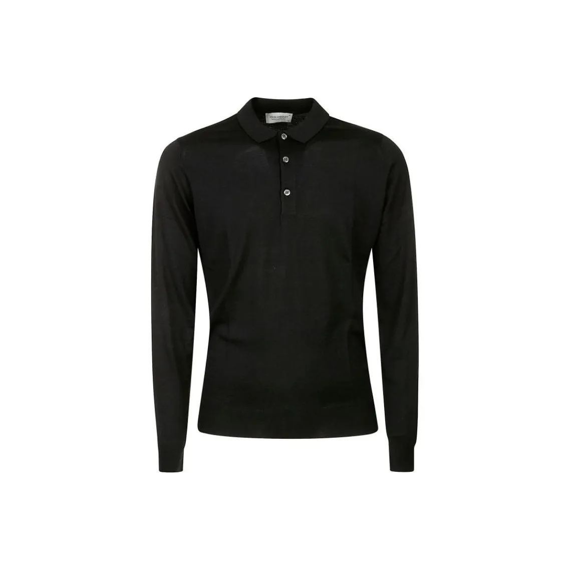 JOHN SMEDLEY Belper Buttoned Knitted Polo Shirt