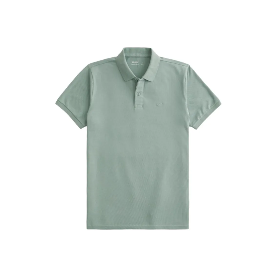 Hollister Polo Shirt Men's Gray Green