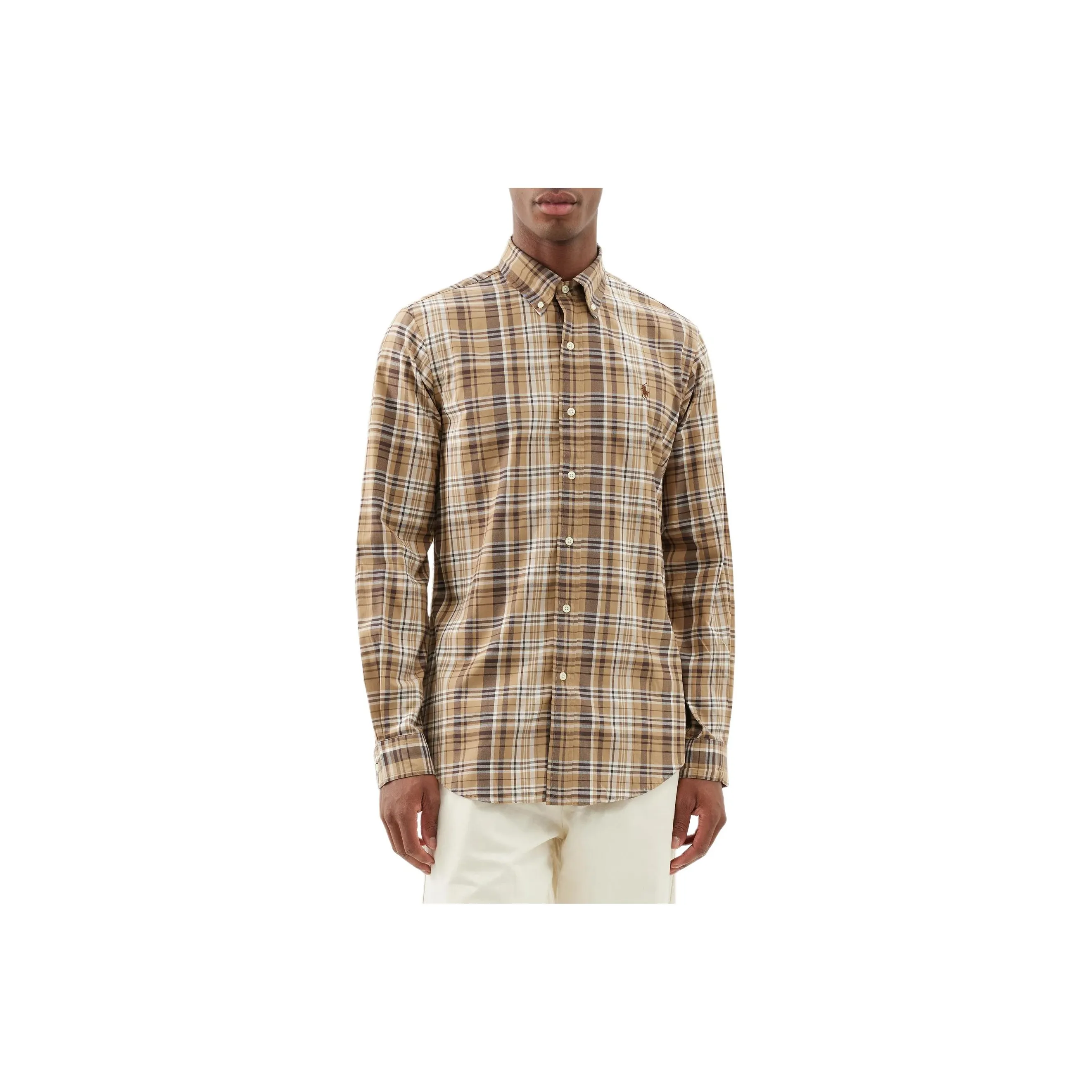 Polo Ralph Lauren SS24 Рубашка Мужская Коричневая