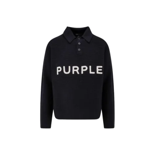 Purple Brand Черный Мужской Поло