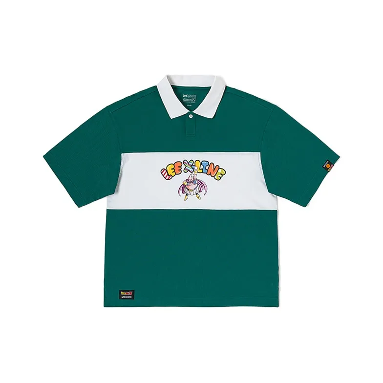 Dragon Ball X Lee X Dragon Ball Co brand Polo Shirts Unisex Turquoise