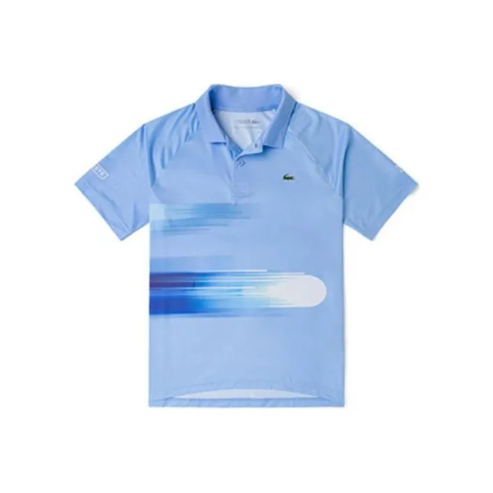 LACOSTE Collaboration Светло-Синяя Мужская Поло