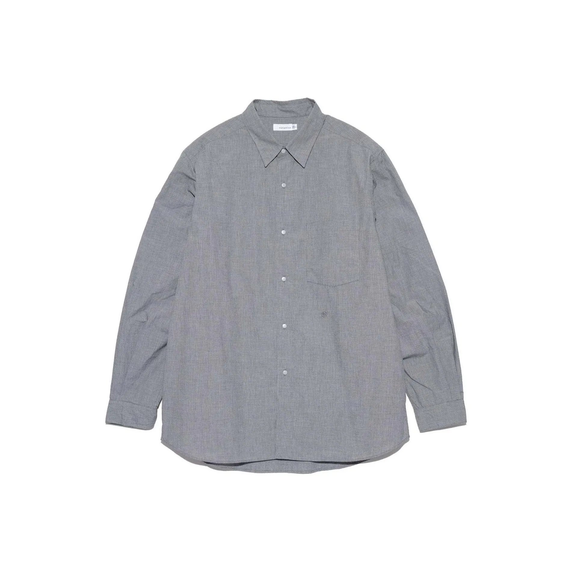 Nanamica FW24 Рубашка Мужская Темно-Серый