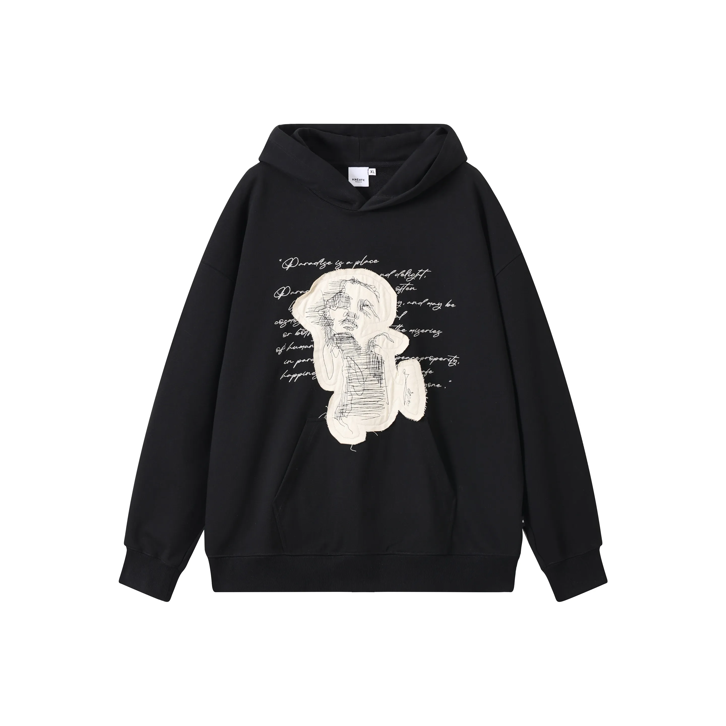 KREATE DARKSHADOW Phantom Portrait Series Черный Унисекс Свитшоты