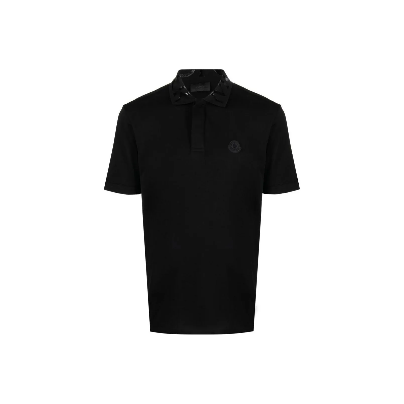 Moncler Men Concealed Placket Polo Black