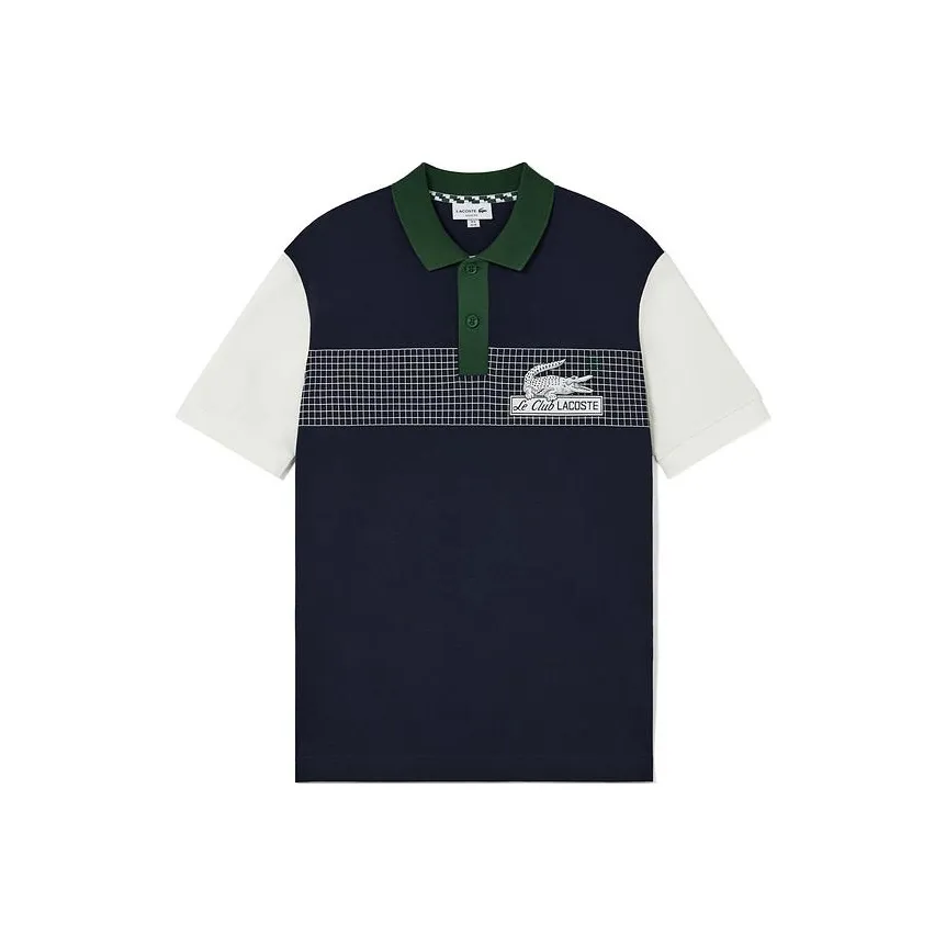LACOSTE Collaboration Темно-синяя мужская рубашка polo