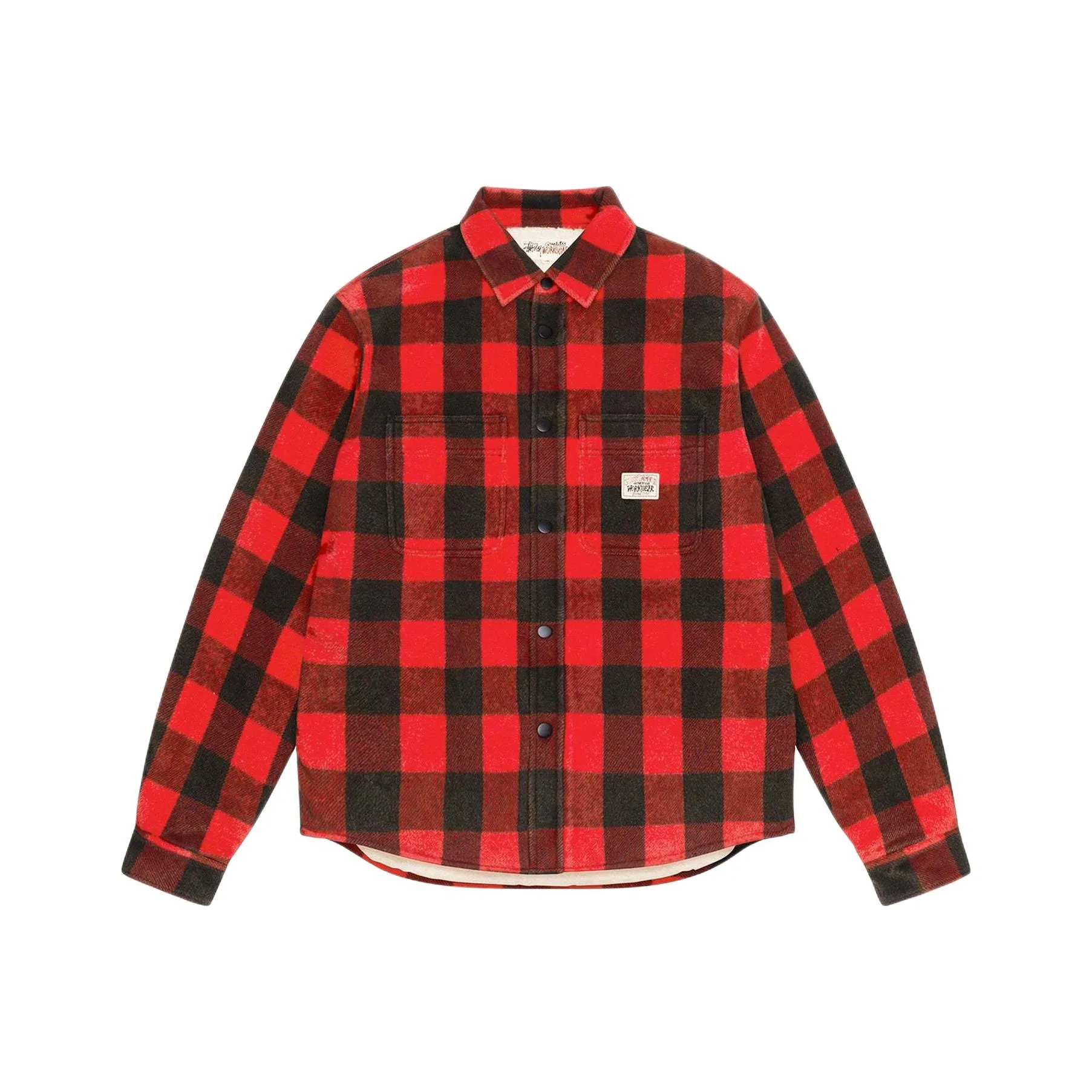 Stussy Sherpa Lined Buffalo Plaid Shirt