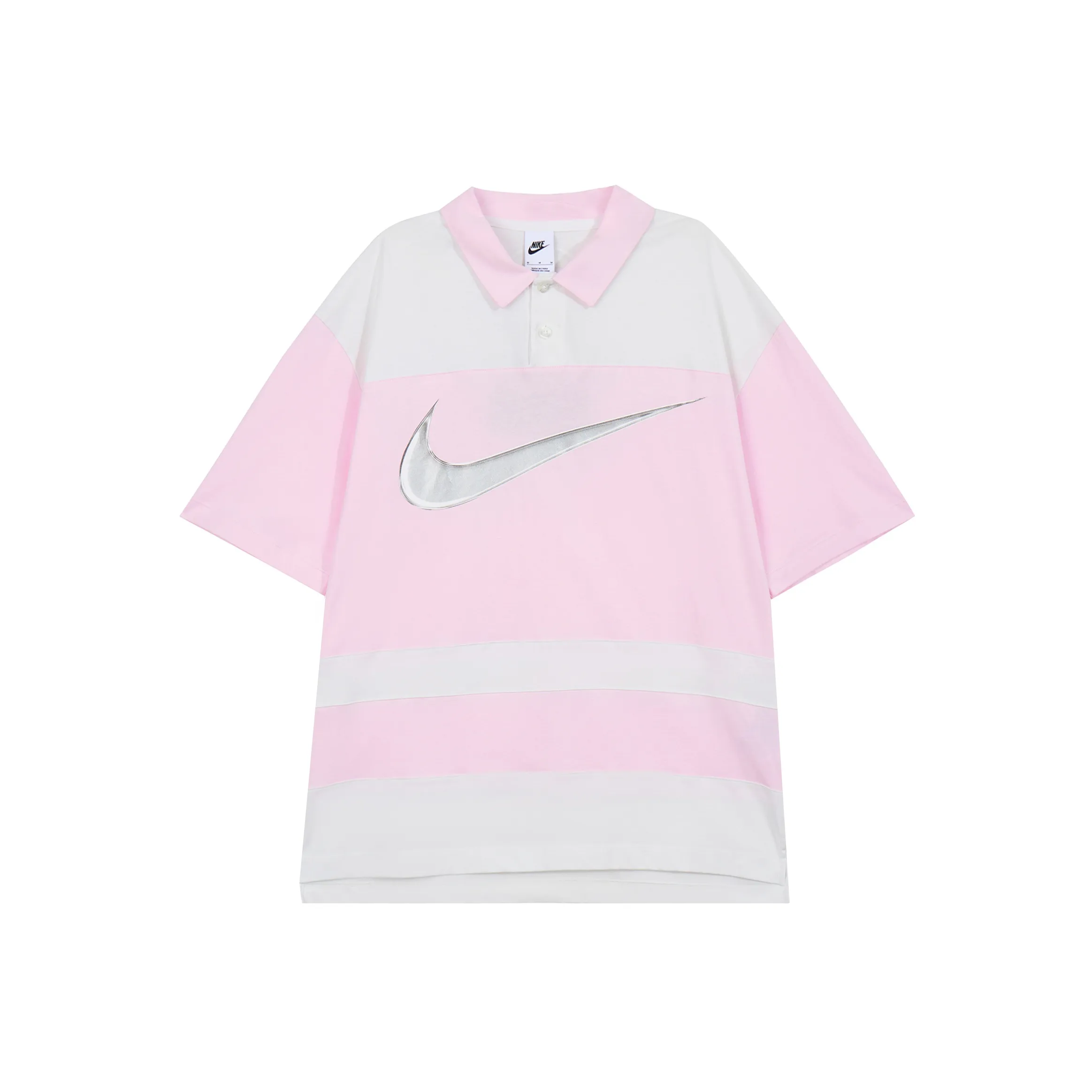 Nike Sportswear Men's Color Block Polo Shirt Pink
