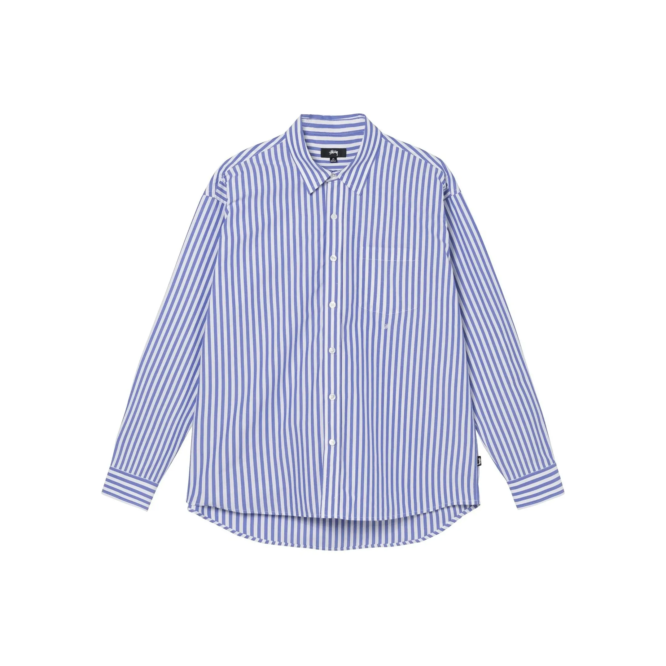 Stussy Синий Белый Мужская Рубашка