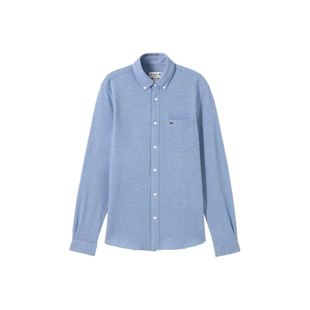 LACOSTE Collaboration Светло-Синие Мужские Рубашки