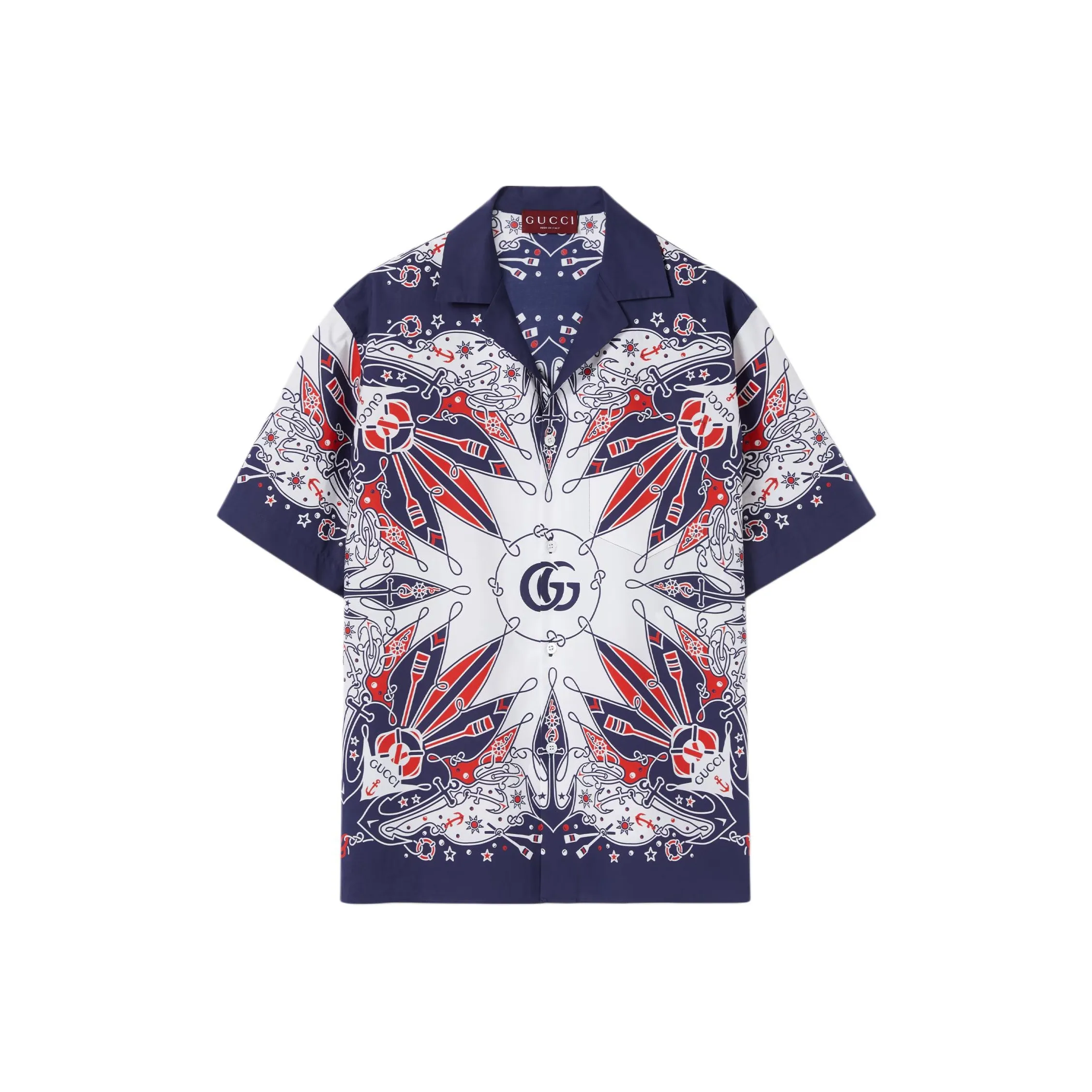 GUCCI Double G Bandana Print Shirt