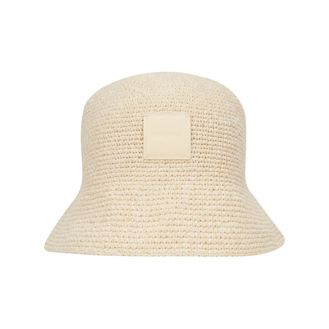 CALVIN KLEIN 100% хлопок Шляпы ведра Женские Светло-бежево-желтые