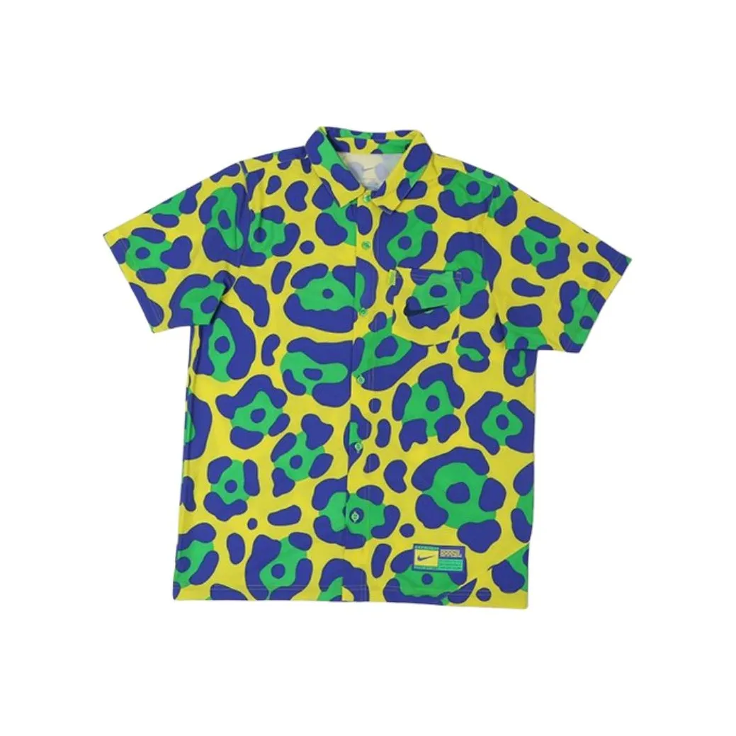 Nike Берег Синий Мужские Рубашки