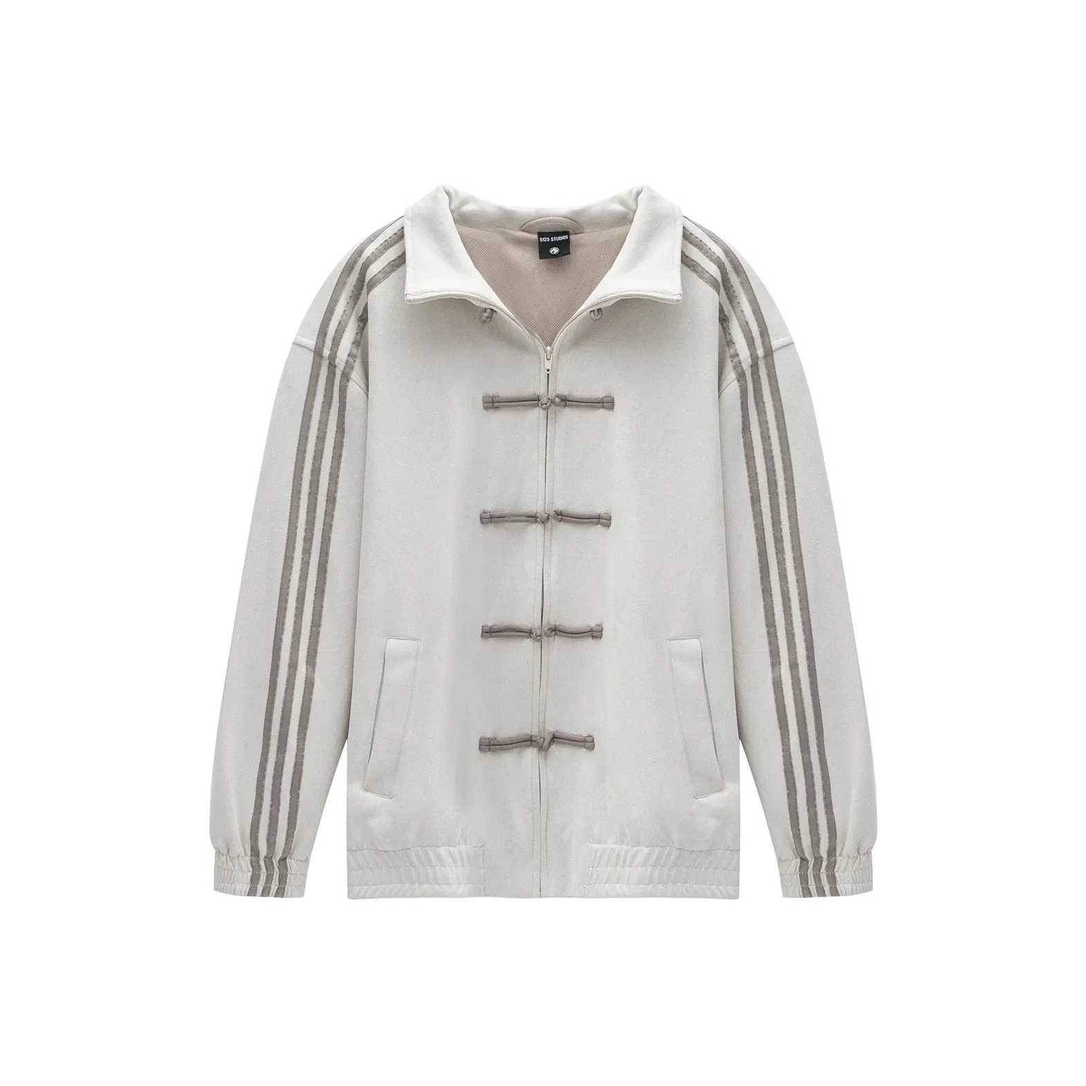 S123 Куртки и Пальто Унисекс Белый Серый